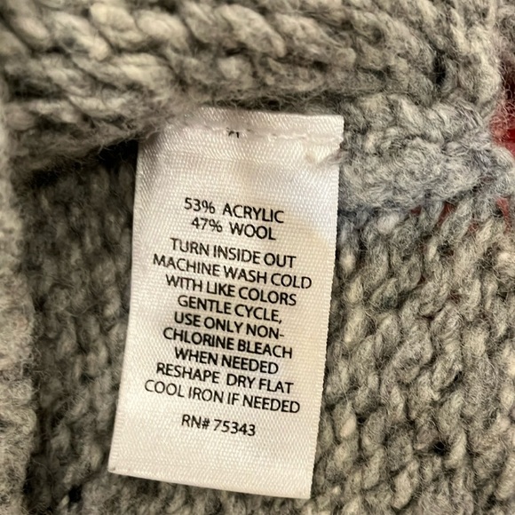 Kenar wool blend heather Gray Crew Neck Sweater - Picture 3 of 15